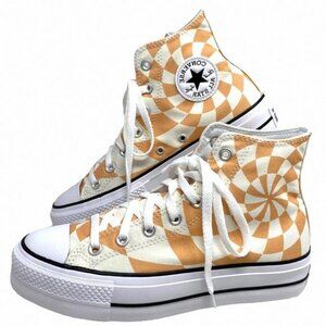 Converse Chuck Lift Platform Sneaker Orange Candy Canvas A10010C Size Women Shoe